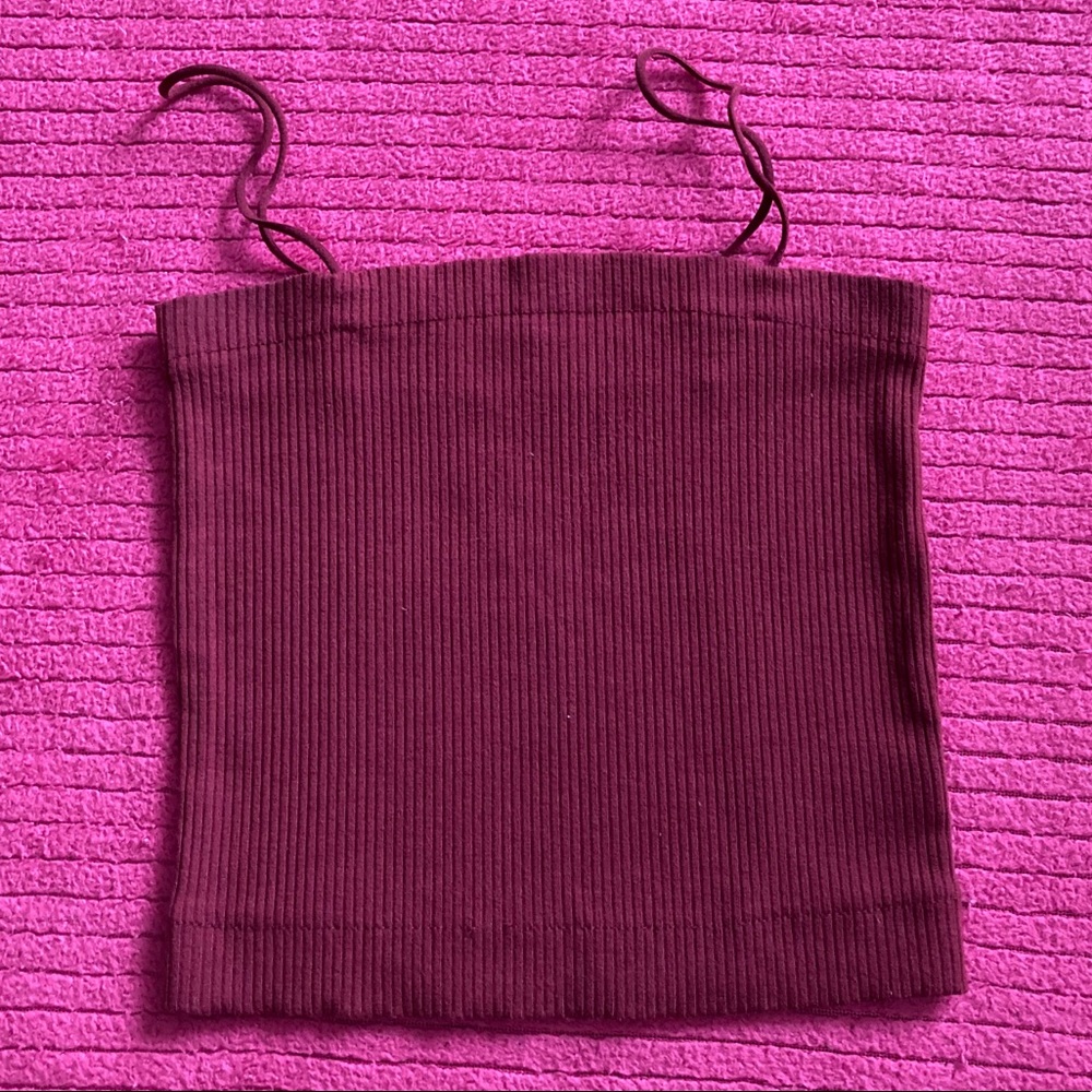 ae spaghetti strap crop top